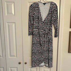 Polka Dot Wrap Dress from Talbots, worn once